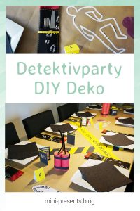 mini-presents Detektivparty Deko