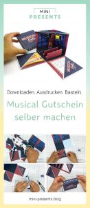 Musical Gutschein als Explosionsbox selber machen