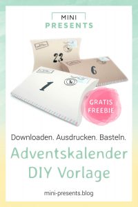 Gratis Adventskalender Vorlage