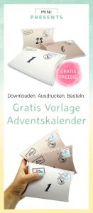 Gratis Adventskalender Vorlage