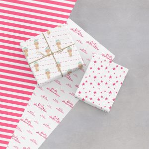 Weihnachtsgeschenkpapier pink zum Ausdrucken