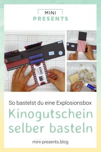 Bastelanleitung für einen Kinogutschein als Explosionsbox