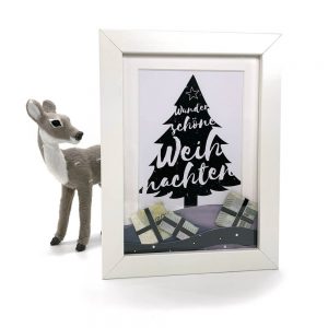 DIY Weihnachtsgeschenk im Bilderrahmen