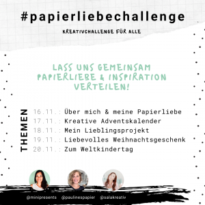 Instagram #papierliebechallenge