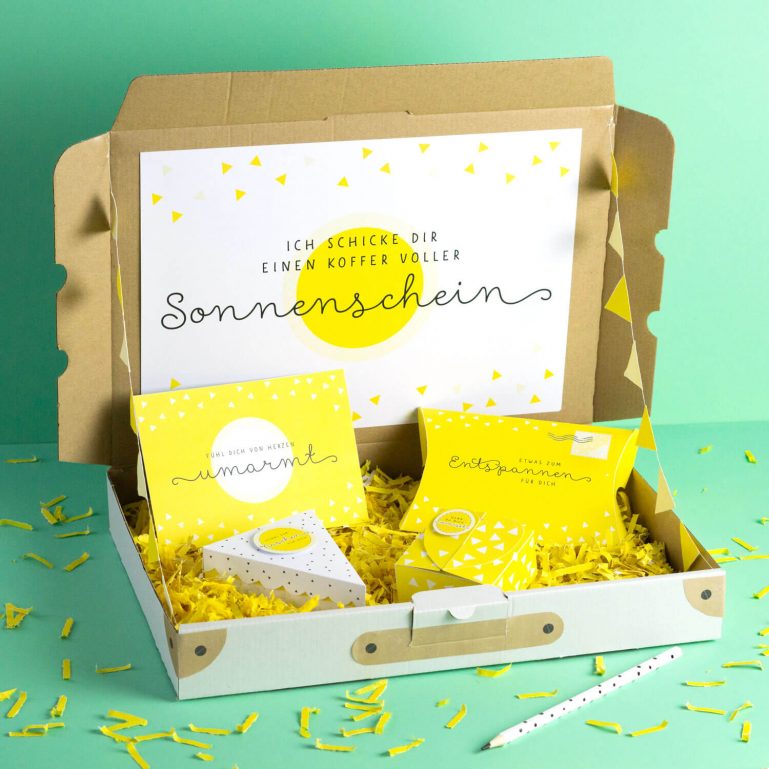 Geschenk Zur Coronazeit Diy Care Paket Voll Sonnenschein Mini Presents Blog