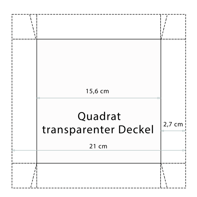 Bastelvorlage Schachtel Deckel