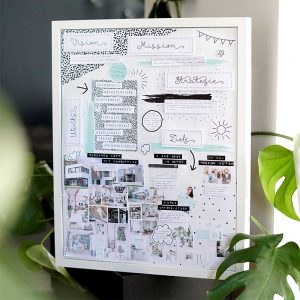 vision board mit vorlage erstellen