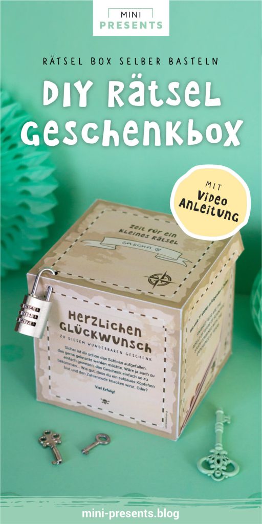 Rätsel Box als lustiges Geburtstagsgeschenk