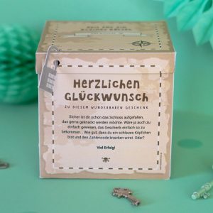 Rätsel Box als lustiges Geburtstagsgeschenk