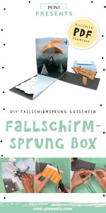 Fallschirmsprung Gutschein Explosionsbox