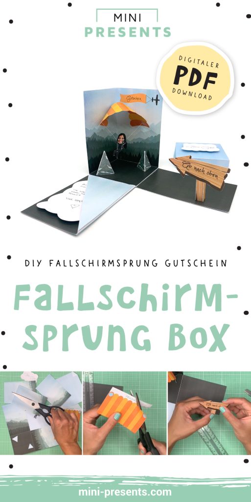 Fallschirmsprung Gutschein Explosionsbox