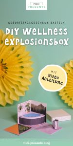 Wellness Gutschein basteln – Anleitung Explosionsbox