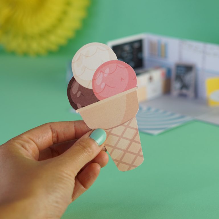 Gutschein zum Eis essen ausdrucken und basteln | mini-presents Blog