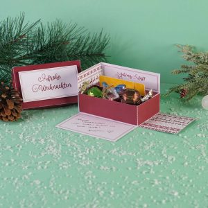Gutscheinkarten Geschenkverpackung zu Weihnachten