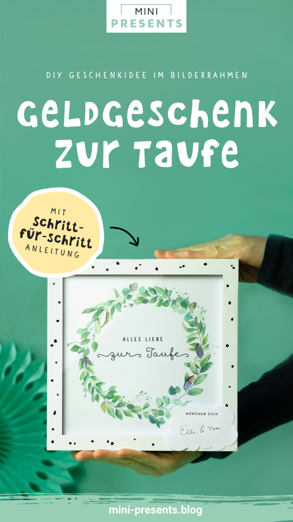 Geschenk zur Taufe basteln