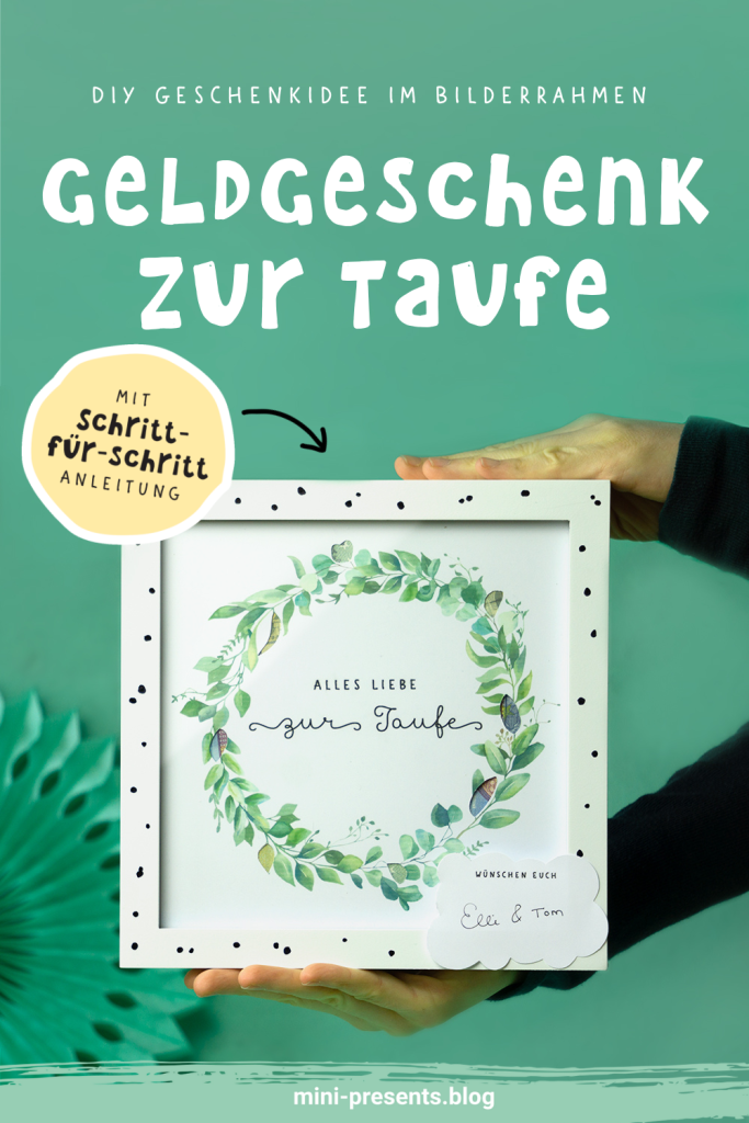 Geschenk zur Taufe basteln