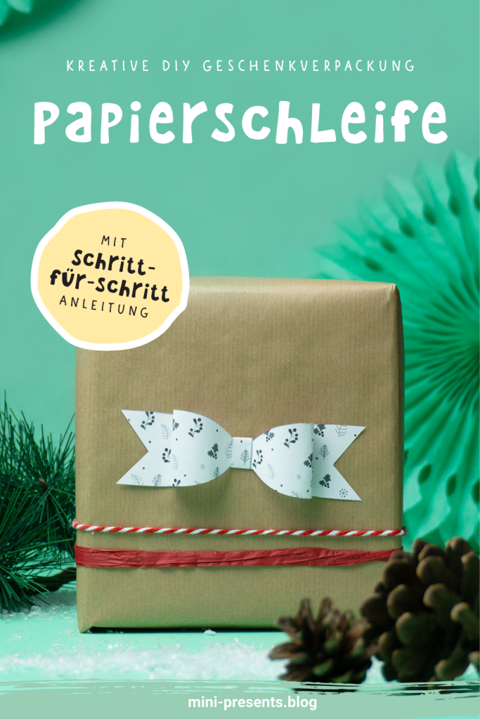 Papierschleifen für Weihnachtsgeschenke basteln