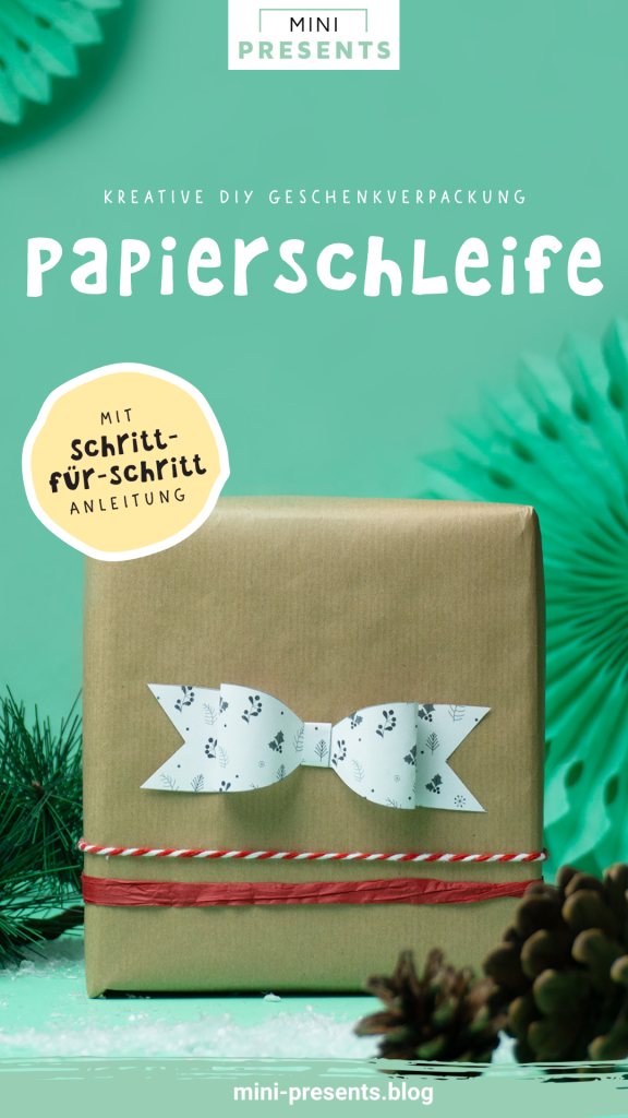 Papierschleifen für Weihnachtsgeschenke basteln