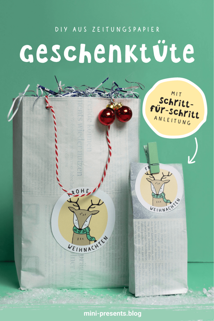 Geschenktüten für Weihnachten basteln