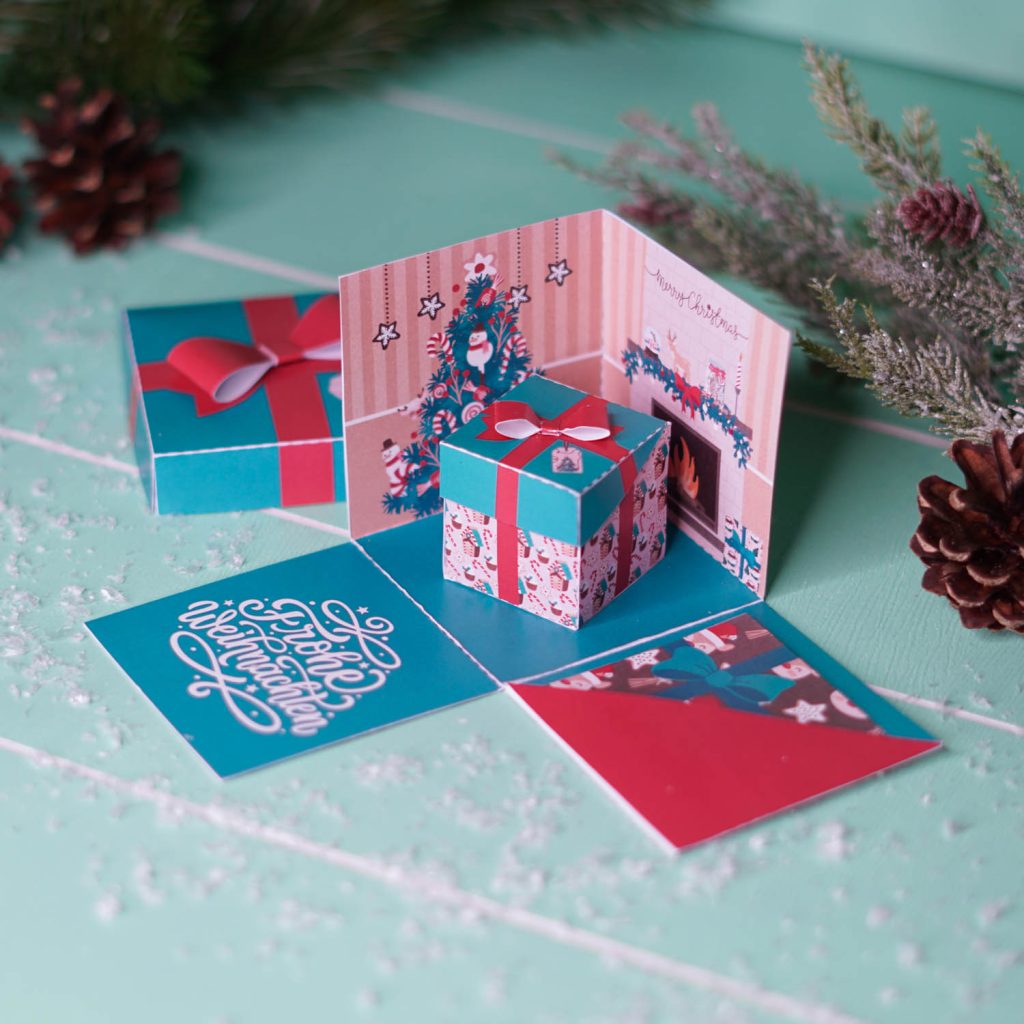 Explosionsbox als Wichtelgeschenk