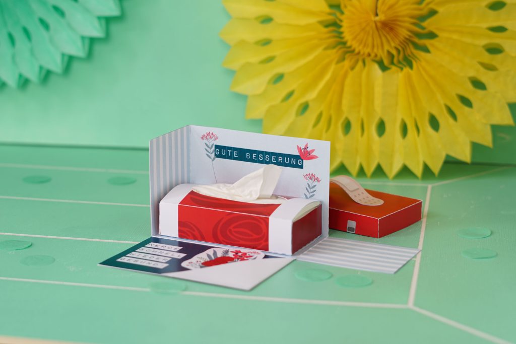 DIY Explosionsbox als Gute Besserung Geschenk