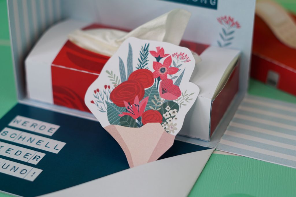 DIY Explosionsbox als Gute Besserung Geschenk