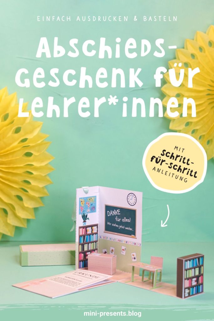 DIY Abschiedsgeschenk für Grundschullehrer*innen