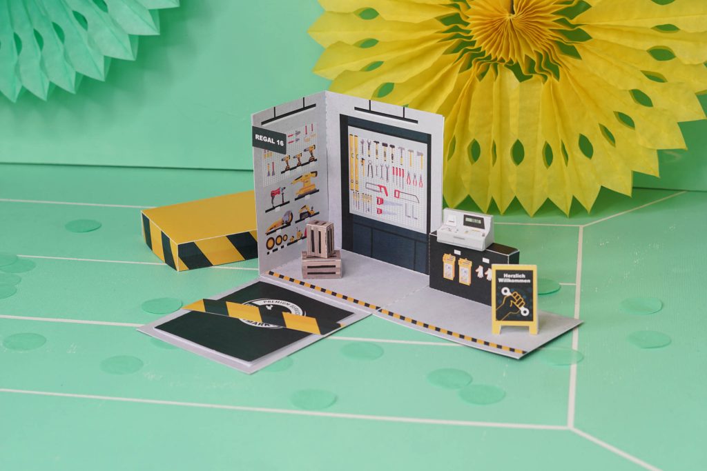 DIY Baumarkt Gutschein basteln