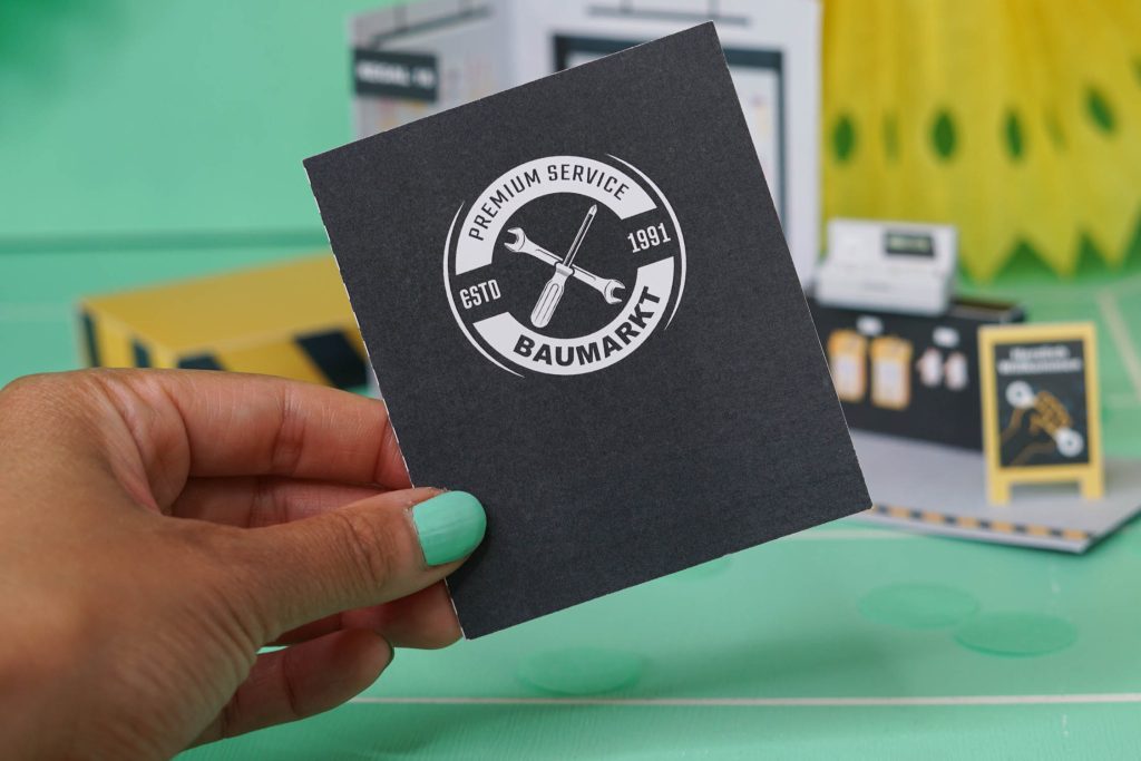 Kreative Verpackung für Baumarkt Gutschein
