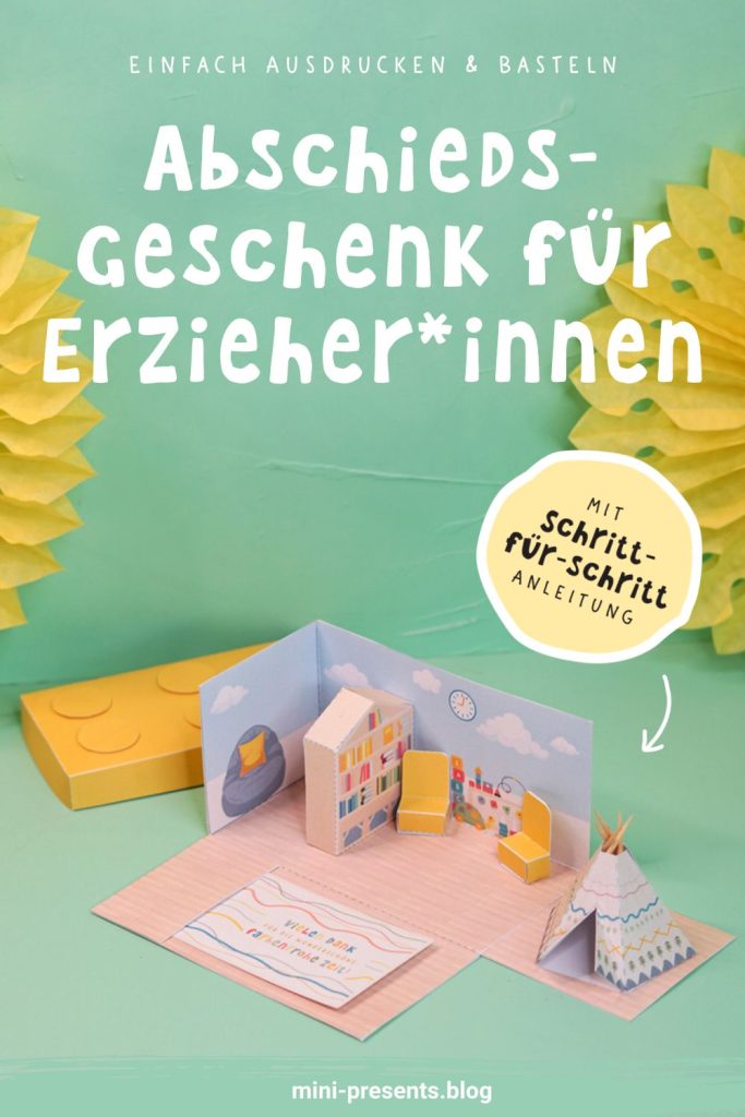 Erzieherin Abschied Geschenke basteln