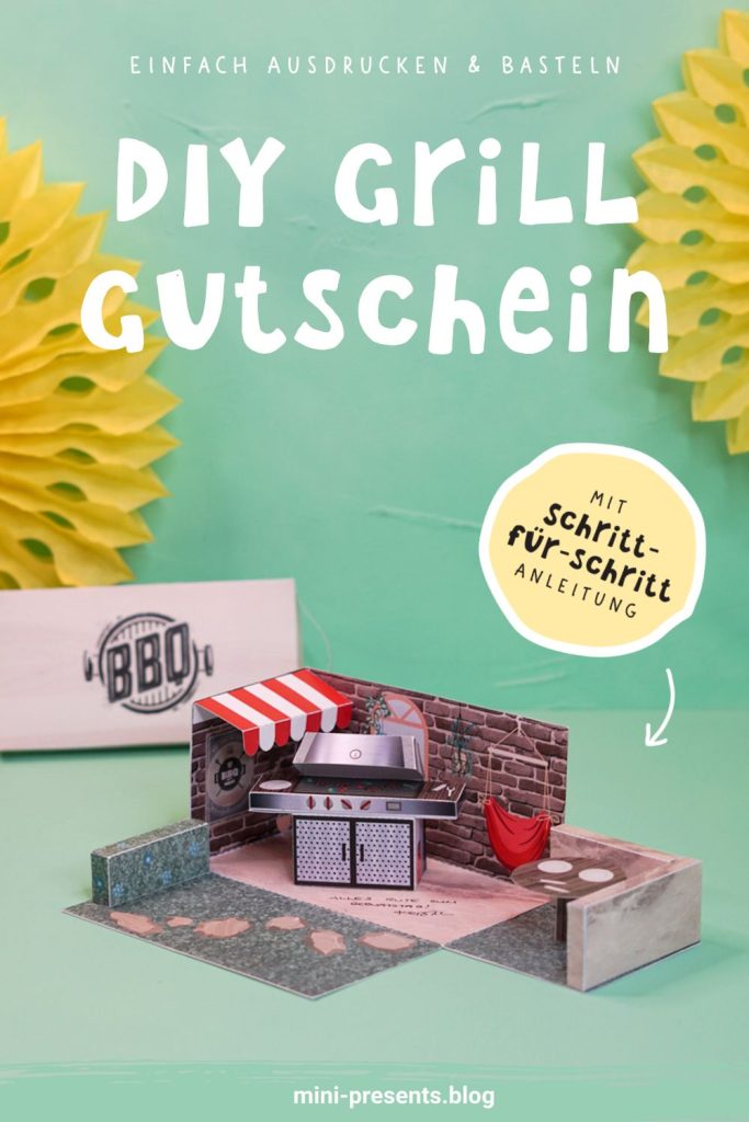 Grill Gutschein selber machen Anleitung