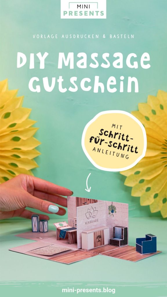 Massage Gutschein basteln