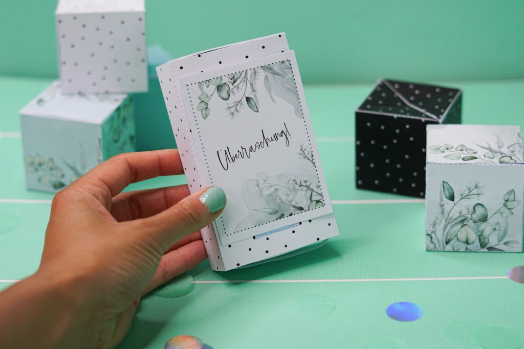 Springwürfel Geschenkbox