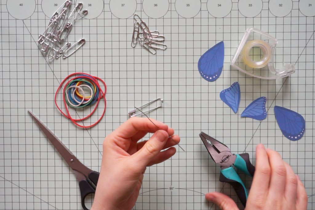 Anleitung für fliegende Schmetterlinge aus Papier