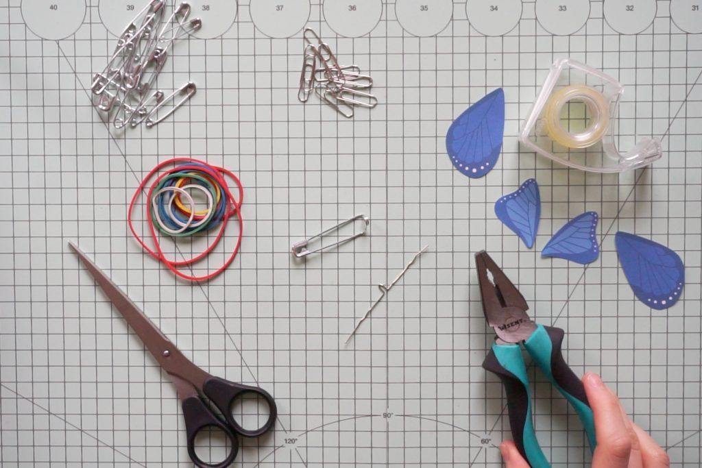 Anleitung für fliegende Schmetterlinge aus Papier