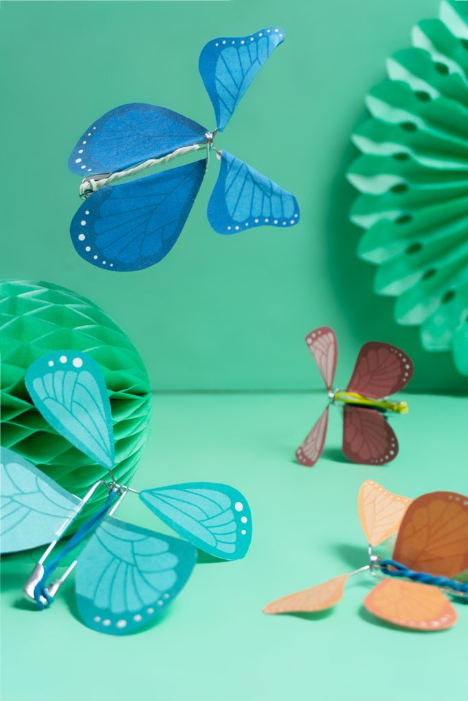 Papierschmetterlinge DIY