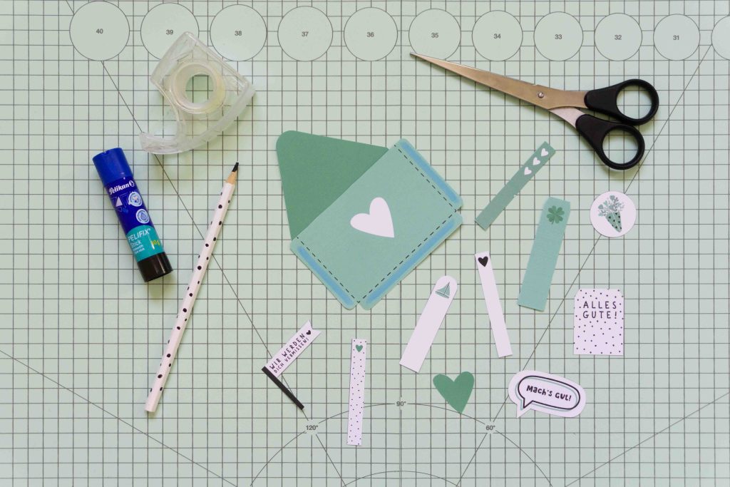 Karte zum Abschied selber basteln