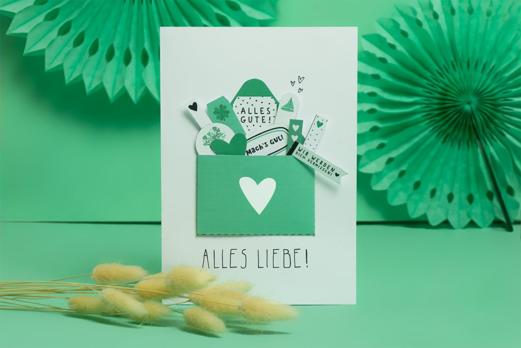 DIY Karte zum Abschied für die Kollegin