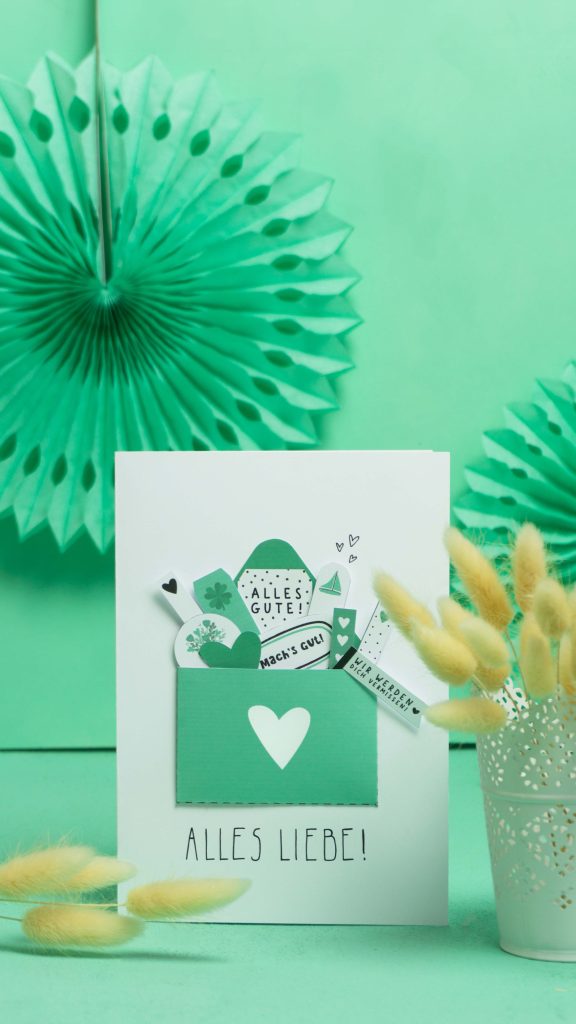 DIY Karte zum Abschied für die Kollegin
