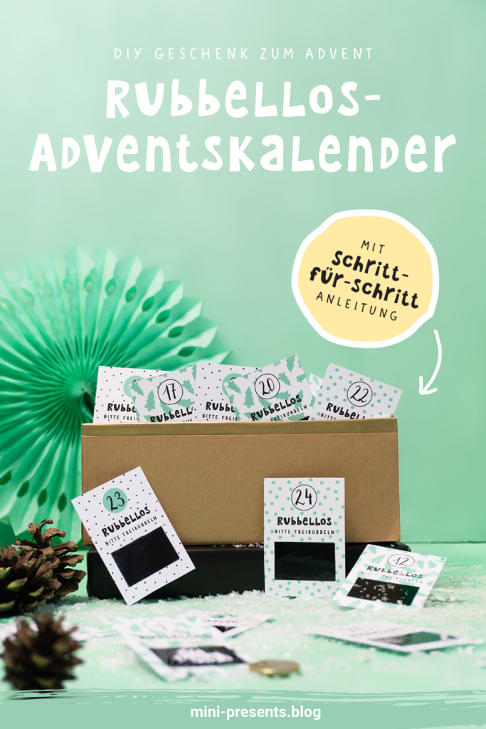 Adventskalender aus Rubbellosen
