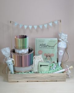 Sinnvolles Geschenk zur Einschulung - Mini Schultüte basteln