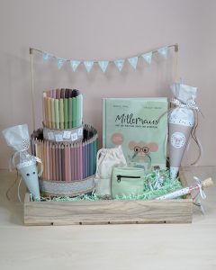 Sinnvolles Geschenk zur Einschulung - Mini Schultüte basteln