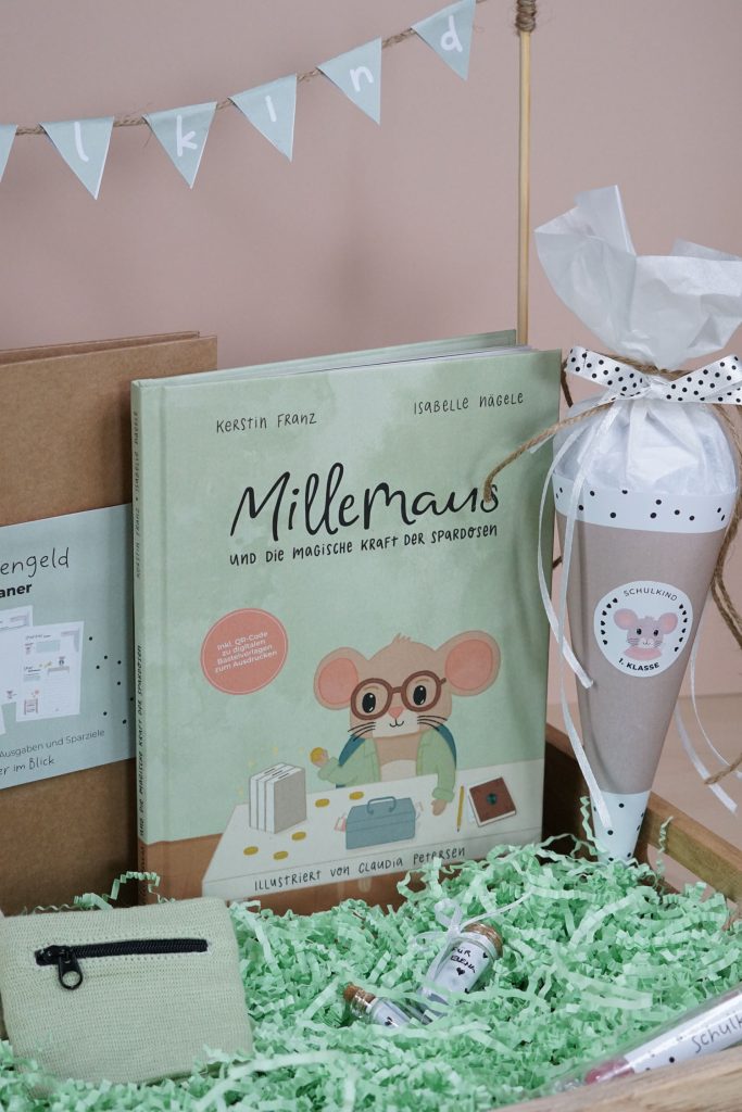 Mini Schultüte zur Einschulung selber machen - Geschenkidee zur Einschulung basteln