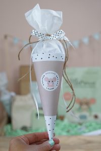 Stiftetorte zur Einschulung basteln + Mini Schultüte zur Einschulung selber machen