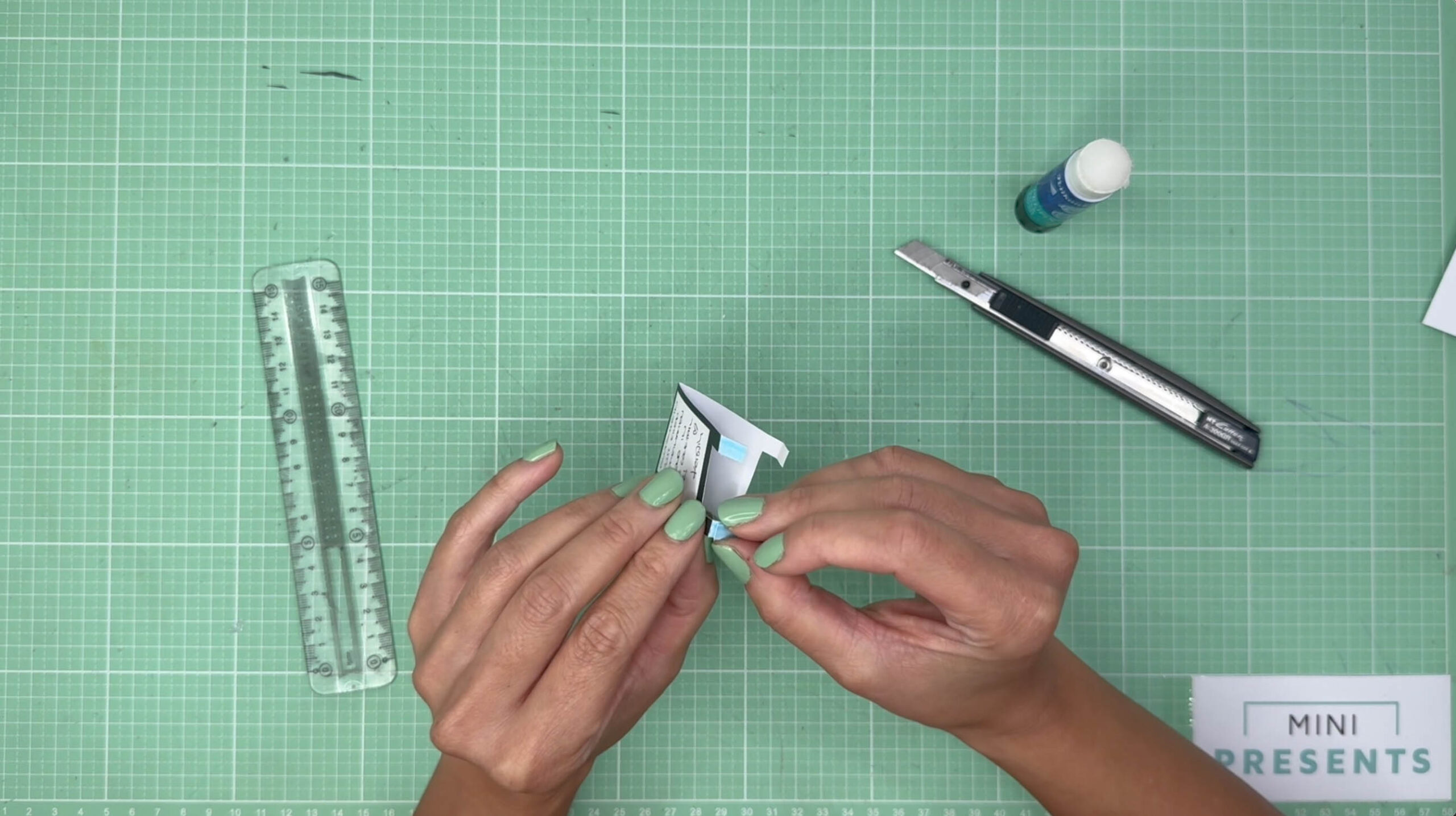 Explosionsbox Cocktail Gutschein basteln