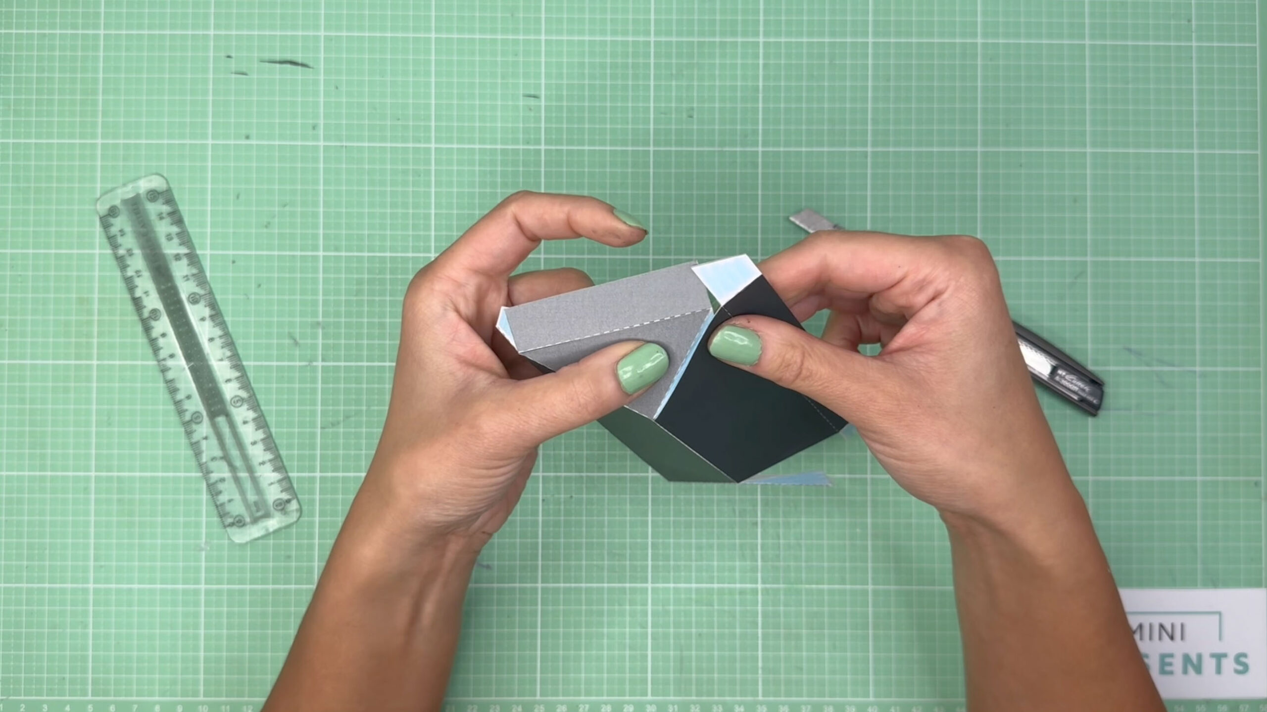 Explosionsbox Cocktail Gutschein basteln