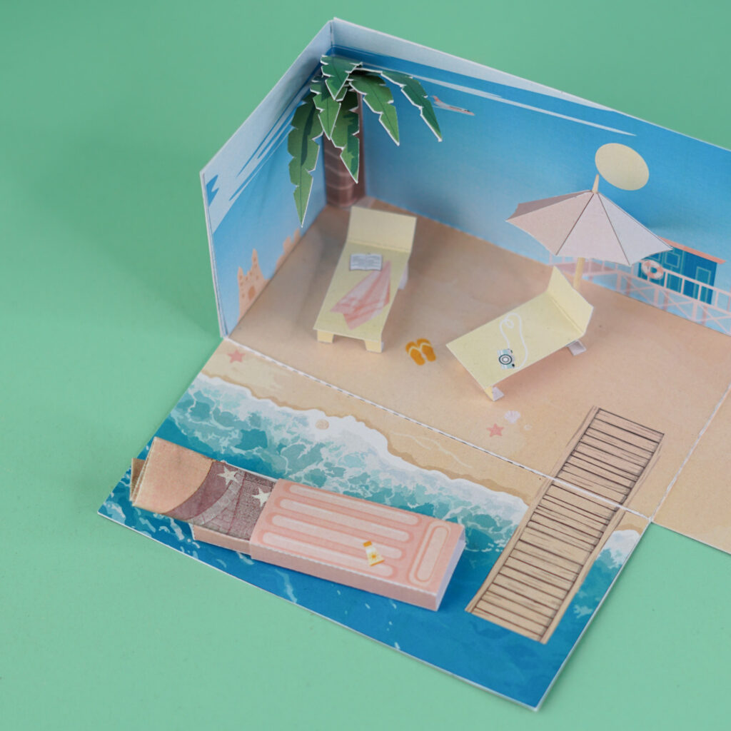 Urlaubsgutschein basteln