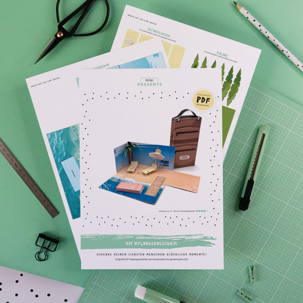 Reisegutschein Bastelanleitung