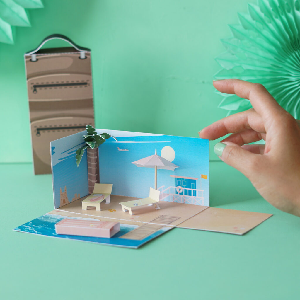 Urlaub Gutschein Explosionsbox