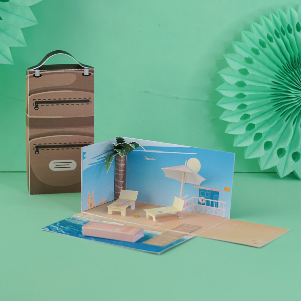 Urlaub Gutschein Explosionsbox